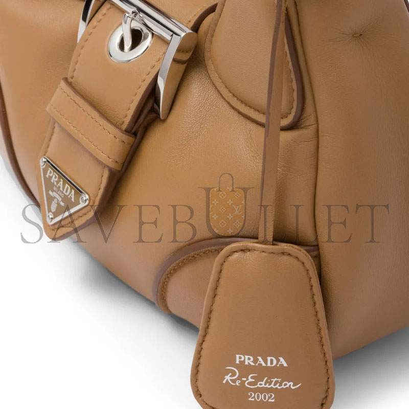 PRADA MOON PADDED NAPPA-LEATHER MINI BAG 1BA381 (22.5*16*7.5cm) 